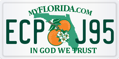 FL license plate ECPJ95