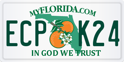 FL license plate ECPK24