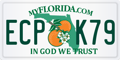 FL license plate ECPK79