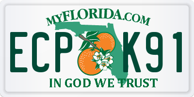 FL license plate ECPK91