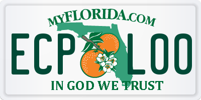 FL license plate ECPL00