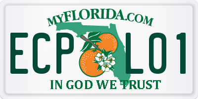 FL license plate ECPL01