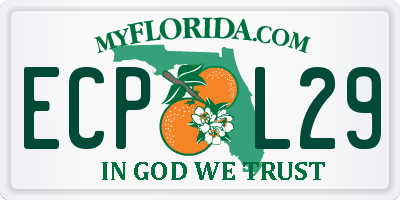 FL license plate ECPL29