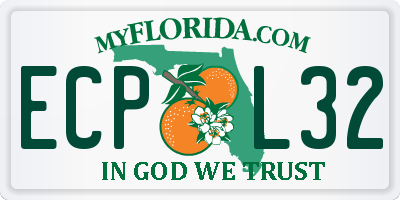 FL license plate ECPL32
