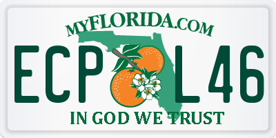 FL license plate ECPL46