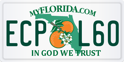 FL license plate ECPL60