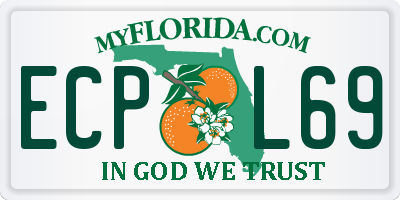 FL license plate ECPL69