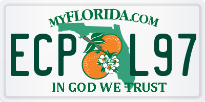 FL license plate ECPL97