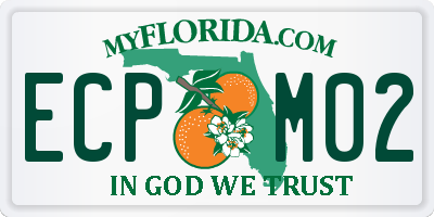 FL license plate ECPM02