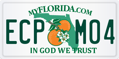 FL license plate ECPM04