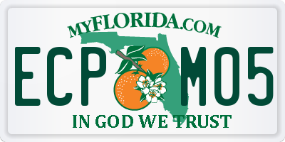 FL license plate ECPM05
