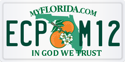 FL license plate ECPM12