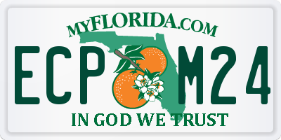 FL license plate ECPM24