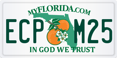 FL license plate ECPM25