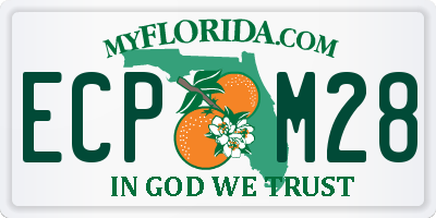 FL license plate ECPM28