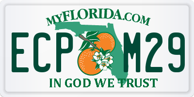 FL license plate ECPM29