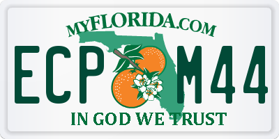 FL license plate ECPM44