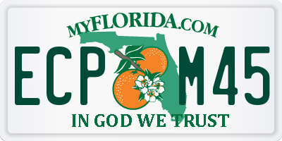 FL license plate ECPM45