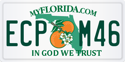 FL license plate ECPM46