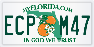 FL license plate ECPM47