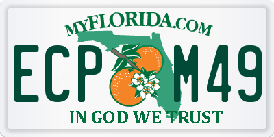 FL license plate ECPM49