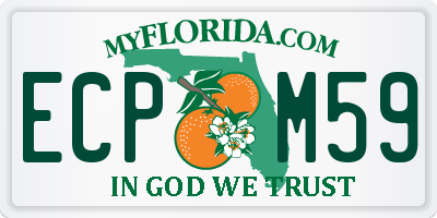 FL license plate ECPM59