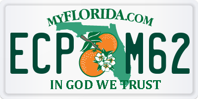 FL license plate ECPM62