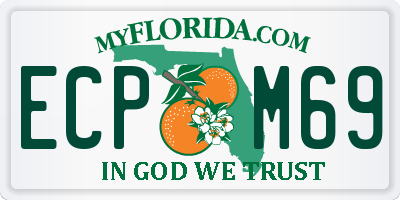 FL license plate ECPM69