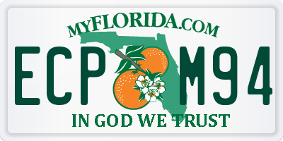 FL license plate ECPM94