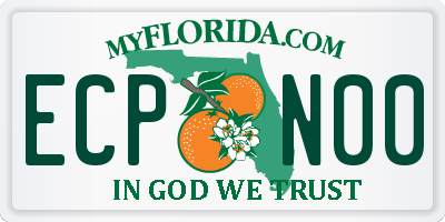 FL license plate ECPN00