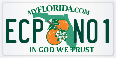 FL license plate ECPN01