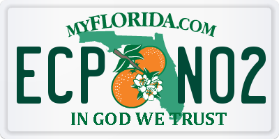FL license plate ECPN02