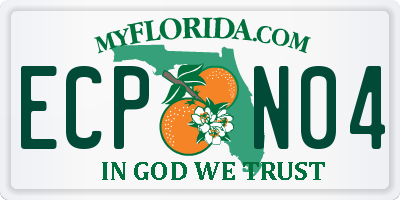 FL license plate ECPN04