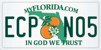 FL license plate ECPN05