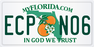 FL license plate ECPN06
