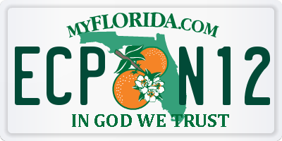FL license plate ECPN12