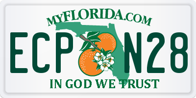 FL license plate ECPN28