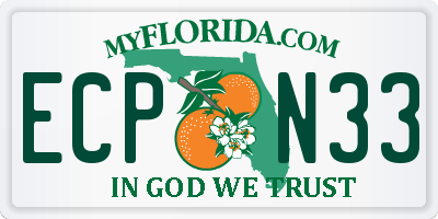 FL license plate ECPN33