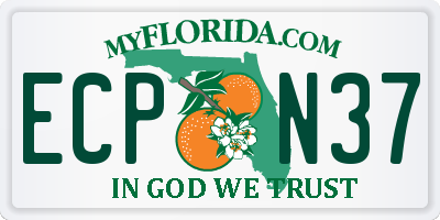 FL license plate ECPN37