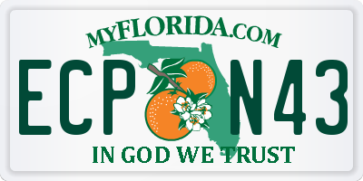 FL license plate ECPN43