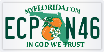 FL license plate ECPN46