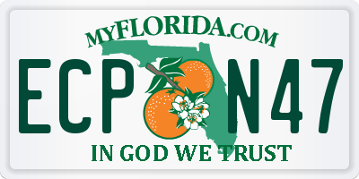 FL license plate ECPN47