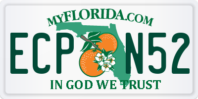 FL license plate ECPN52