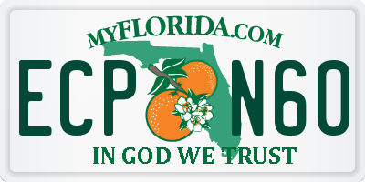 FL license plate ECPN60