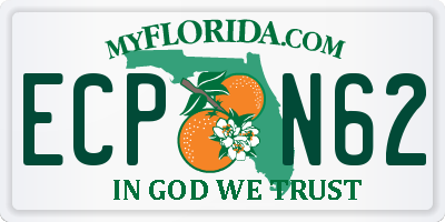 FL license plate ECPN62