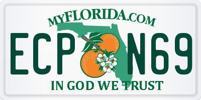 FL license plate ECPN69