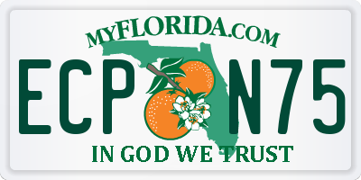 FL license plate ECPN75