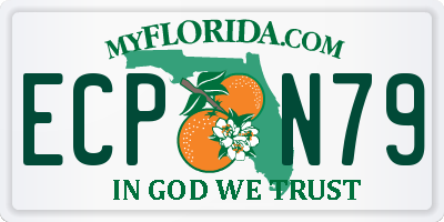 FL license plate ECPN79