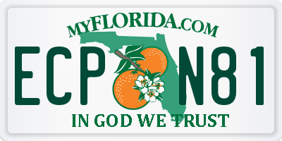 FL license plate ECPN81