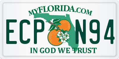 FL license plate ECPN94